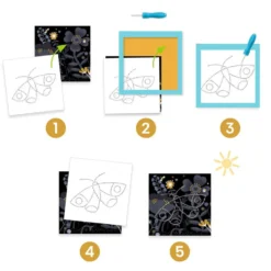 Set crear imágenes picando con punzón