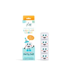Set cubos multicolor con luz 4 unidades Party light Glo Pals