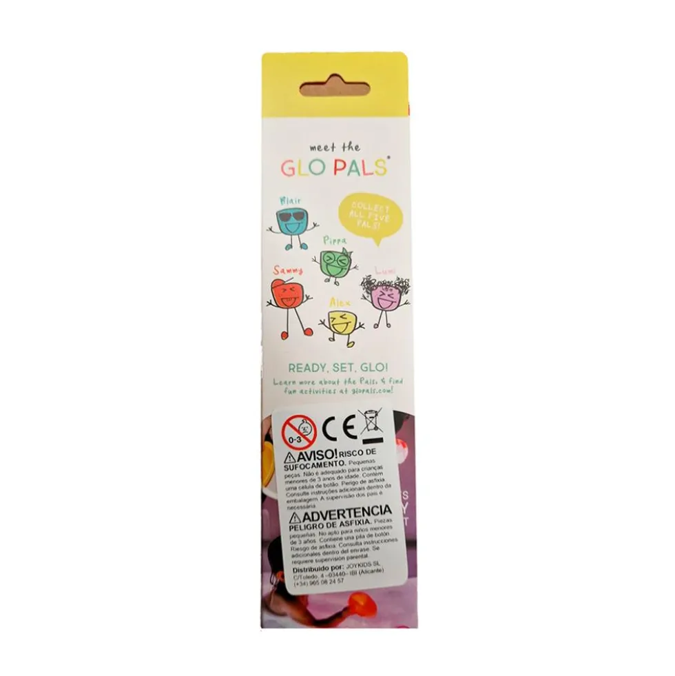 Set cubos rojos con luz 4 unidades Glo Pals