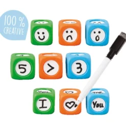 Set 3 dados reescribibles