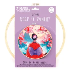 Set de bordado punch needle DIY kimono