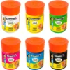 Set de 6 botes de témpera 50ml con pincel P´tit Pot Gouache