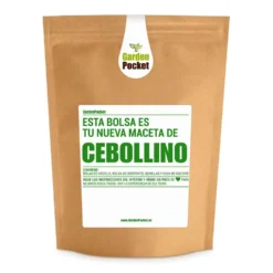Set de cultivo de cebollino en bolsa-maceta