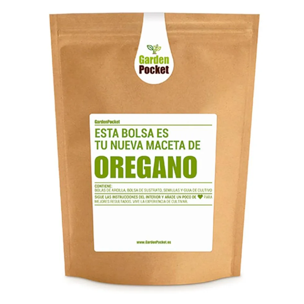 Set de cultivo de orégano en bolsa-maceta