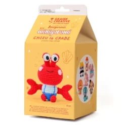 Set de ganchillo DIY cangrejo minigurumi