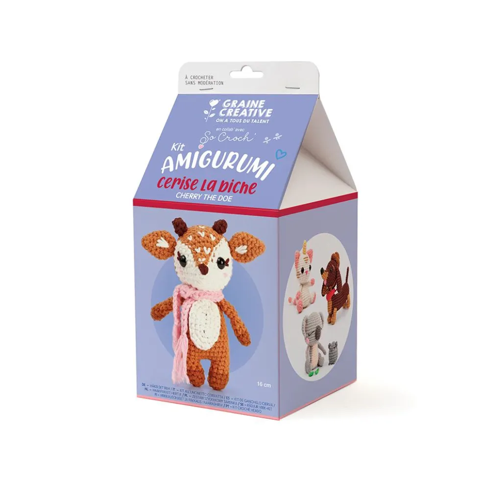 Set de ganchillo DIY ciervo amigurumi