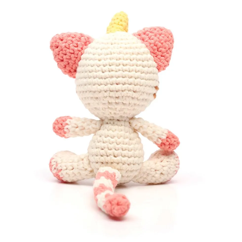 Set de ganchillo DIY gato unicornio amigurumi