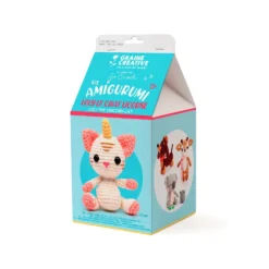Set de ganchillo DIY gato unicornio amigurumi