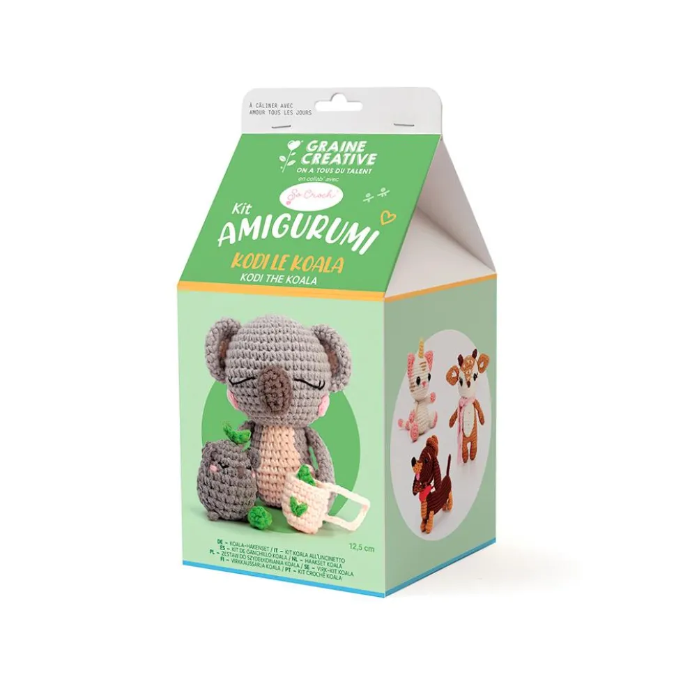 Set de ganchillo DIY koala amigurumi
