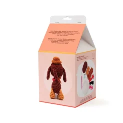 Set de ganchillo DIY perro teckel amigurumi