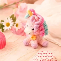 Set de ganchillo DIY unicornio minigurumi