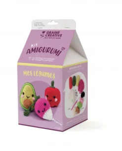 Set de ganchillo DIY vegetales amigurumi