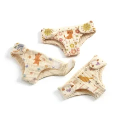 Set de 3 pañales para muñecos