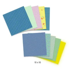 Set de papel para origami surtido 100 hojas 20X20cm.