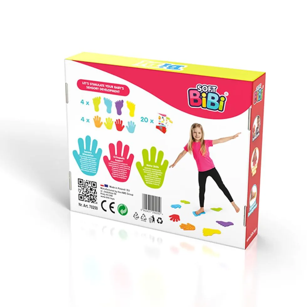 Set de 8 piezas manos y pies Soft Bibi con actividades
