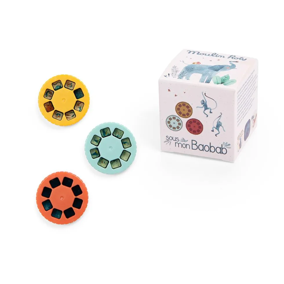Set 3 discos para linterna proyectora de historias Baobab