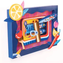 Set DIY cuadro 3D sardinas