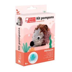 Set DIY para crear con pompones erizo