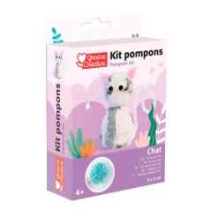 Set DIY para crear con pompones gato