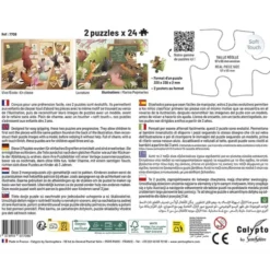 Set dos puzzles Viva el colegio 24 piezas Calypto