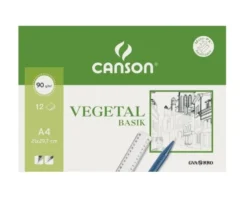 Set 12 láminas de papel vegetal A4 Canson