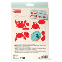 Set maqueta cangrejo 3D para colgar