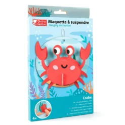 Set maqueta cangrejo 3D para colgar
