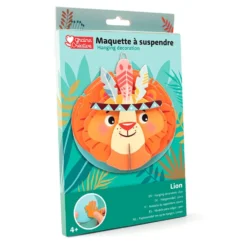 Set maqueta león 3D para colgar