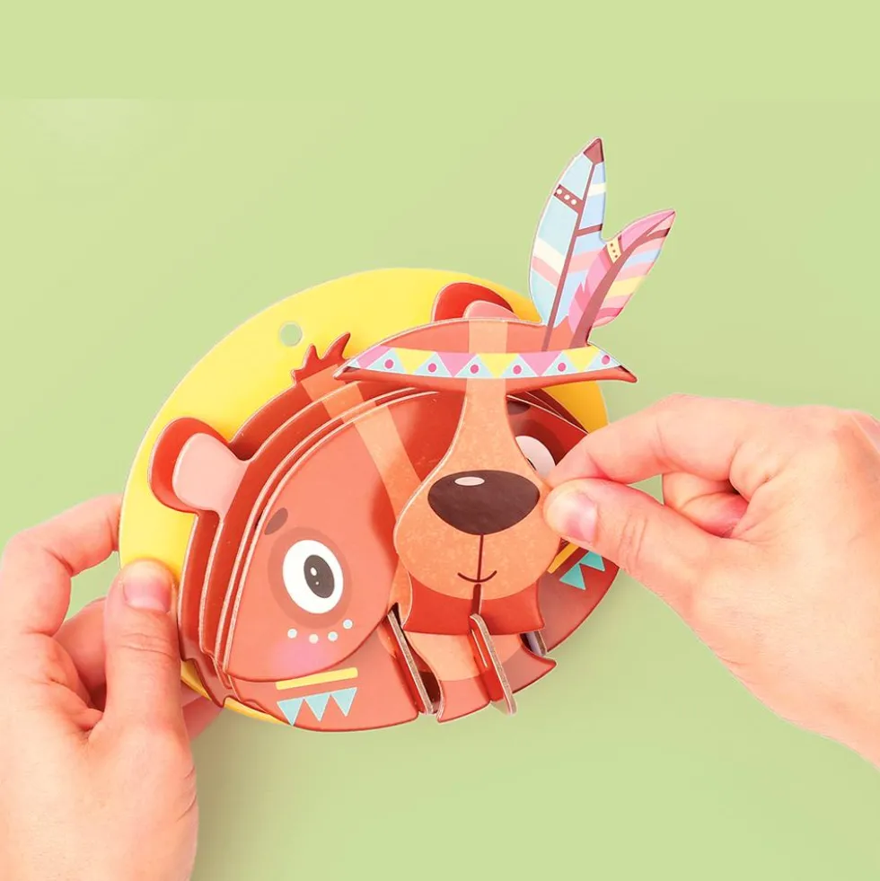 Set maqueta oso 3D para colgar