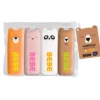 Set 4 mini marcadores fluorescentes animalitos BEBE Friends