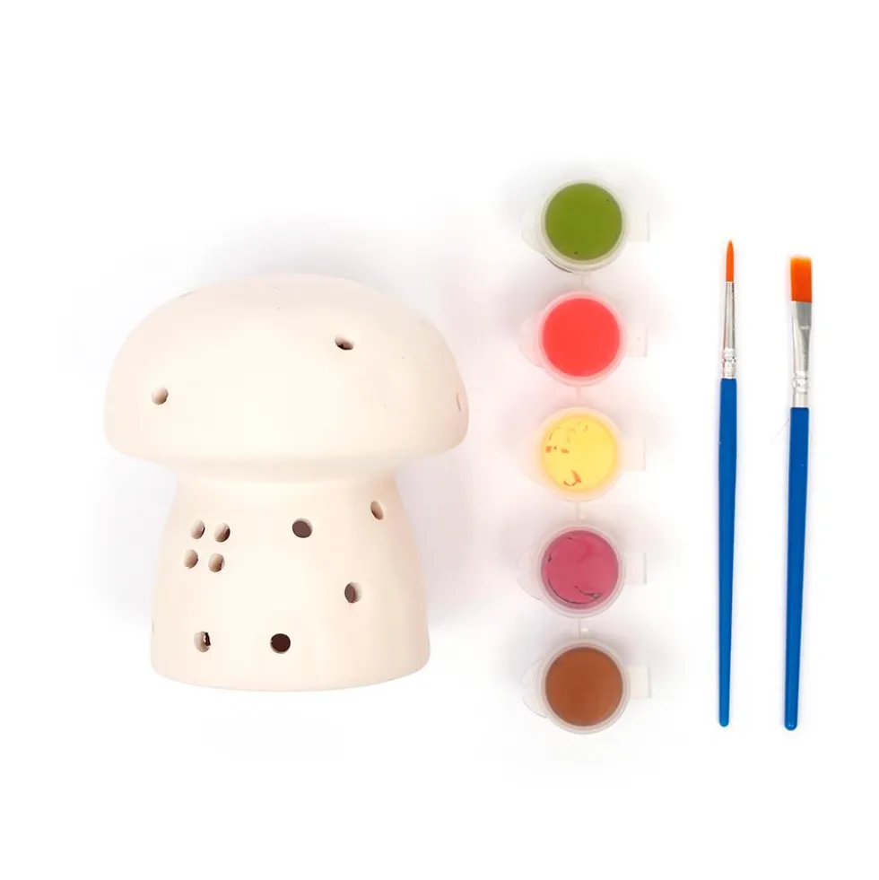Set para pintar portavelas cerámica seta