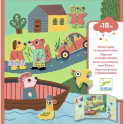 Set pegatinas removibles animales