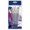 Set pinceles 6 unidades redondos y planos Faber Castell