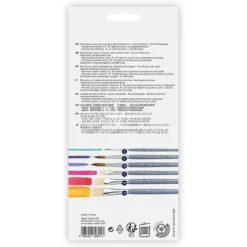 Set pinceles 6 unidades redondos y planos Faber Castell