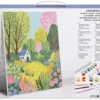 Set pintar por números Casita en el bosque
