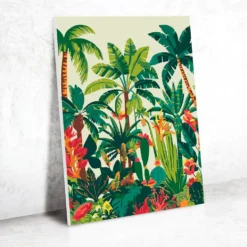 Set pintar por números Naturaleza tropical