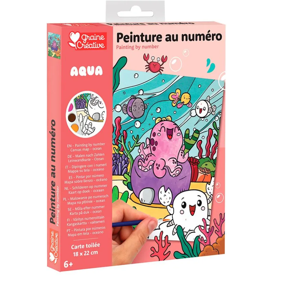 Set pintar por números océano