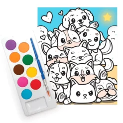 Set pintar por números perros