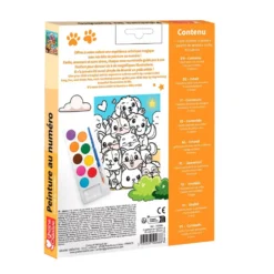 Set pintar por números perros