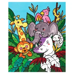 Set pintar por números selva