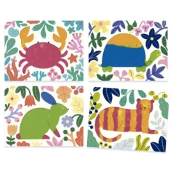Set pintura de dedos animales