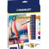 Set pintura gouache 16 piezas Manley