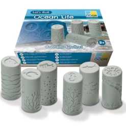 Set 6 rodillos para modelar vida oceánica