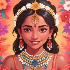 Set 3 tarjetas para decorar con diamantes India