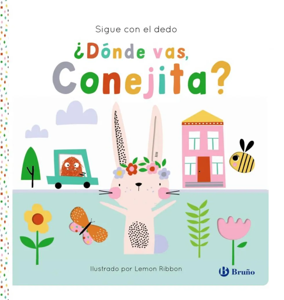 Sigue con el dedo: ¿Dónde vas, Conejita?
