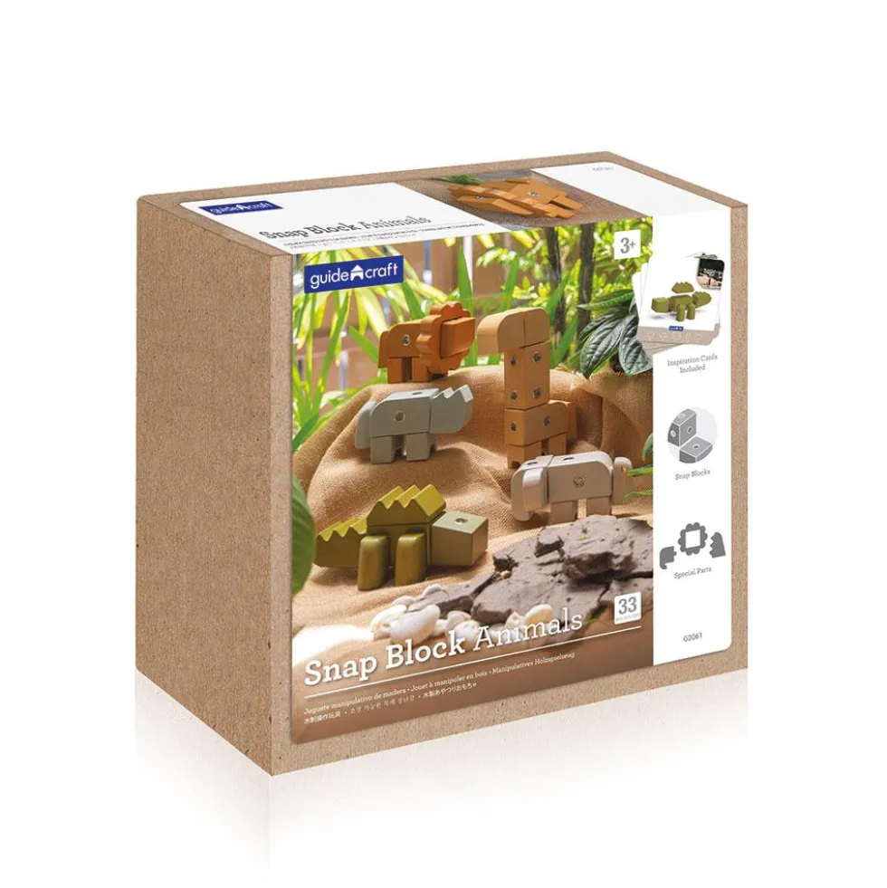 Snap block animales 33 pzas.