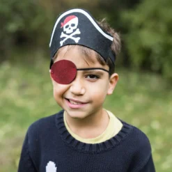 Sombrero pirata tipo banda para cabeza con parche