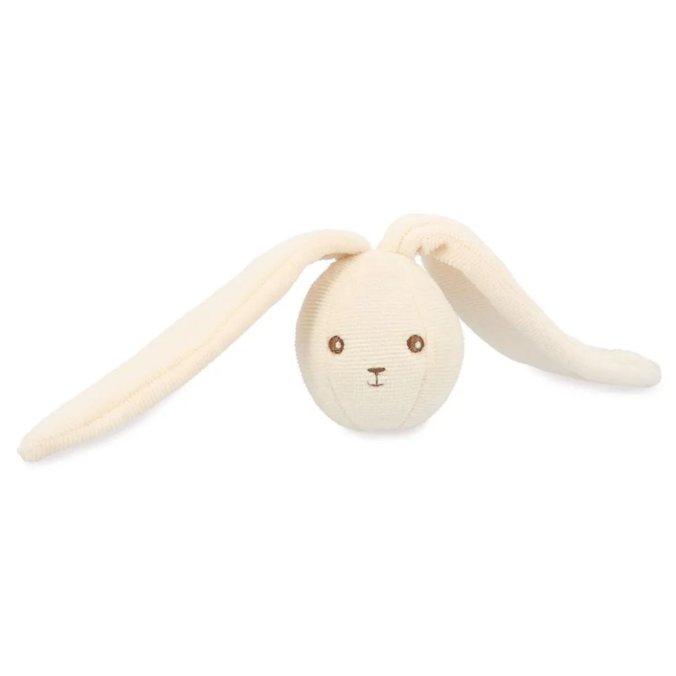 Sonajero pelota conejito crema