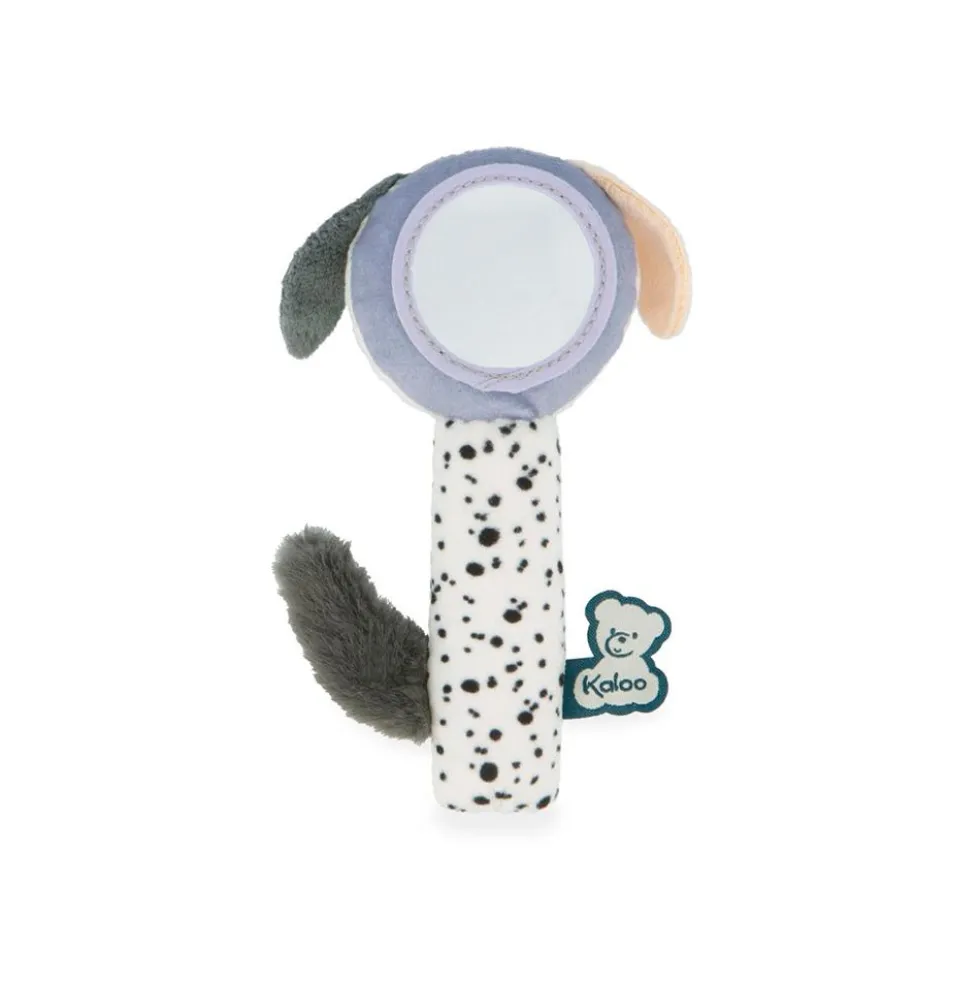 Sonajero sensorial perrito con espejo