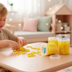 Squishy worms amarillo bote 120gr